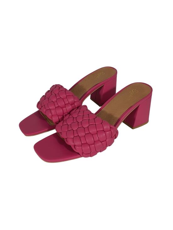 Seychelles Shoes - Seychelles Woven Fuchsia Connoisseur Mule Sandals Size 10